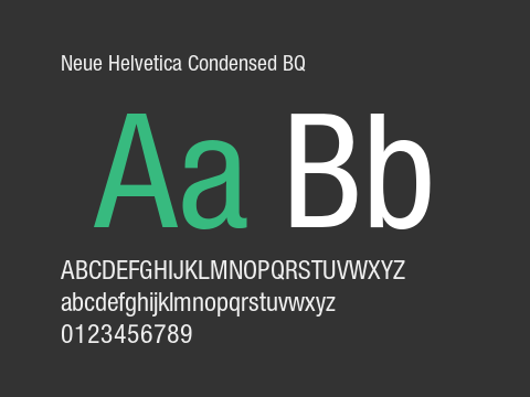 Neue Helvetica Condensed BQ