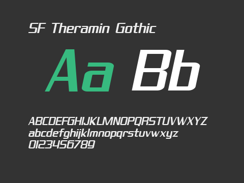 SF Theramin Gothic