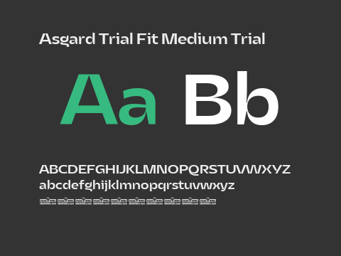 Asgard Trial Fit Medium Trial