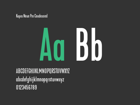 Kapra Neue Pro Condensed