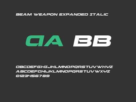 Beam Weapon Expanded Italic