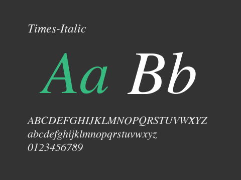 Times-Italic