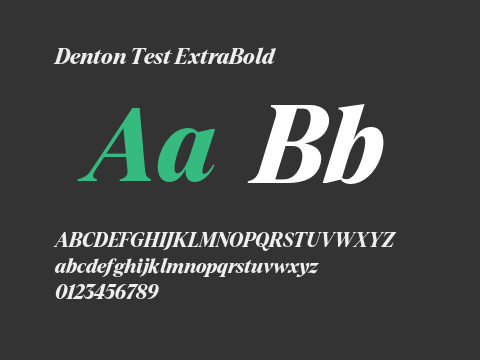 Denton Test ExtraBold