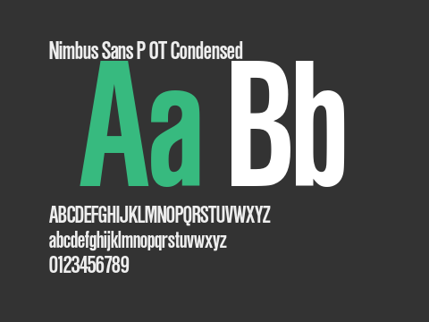 Nimbus Sans P OT Condensed