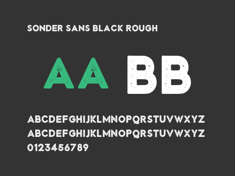 Sonder Sans Black Rough