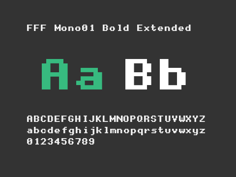 FFF Mono01 Bold Extended