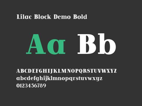 Lilac Block Demo Bold