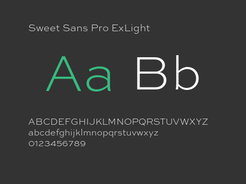 Sweet Sans Pro ExLight