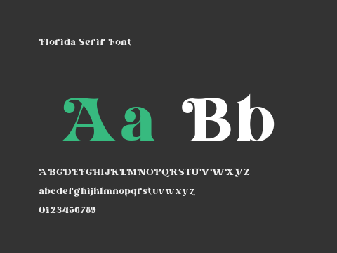 Florida Serif Font