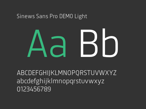 Sinews Sans Pro DEMO Light