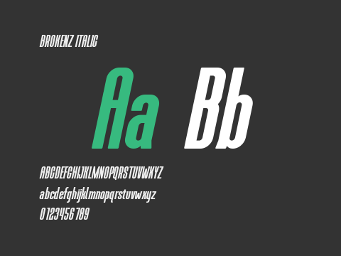 BROKENZ ITALIC