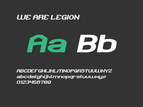 WE ARE LEGION