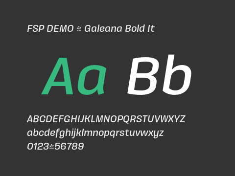 FSP DEMO - Galeana Bold It