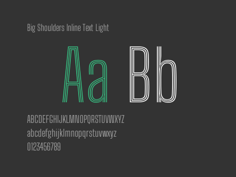 Big Shoulders Inline Text Light