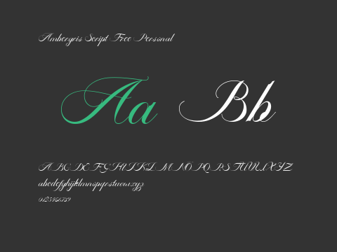 Ambergris Script Free Personal