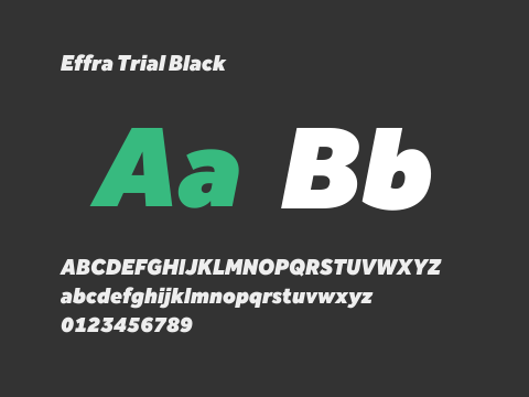 Effra Trial Black