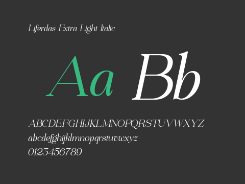 Liferdas Extra Light Italic