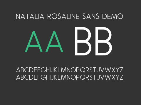 Natalia Rosaline Sans Demo