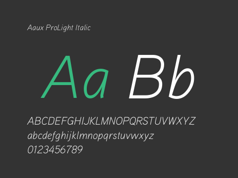 Aaux ProLight Italic