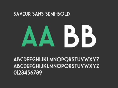 Saveur Sans Semi-bold