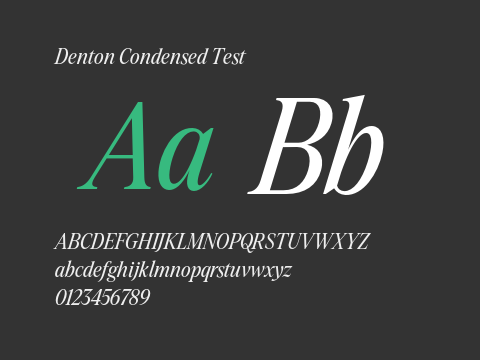 Denton Condensed Test