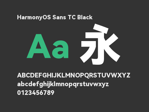 HarmonyOS Sans TC Black