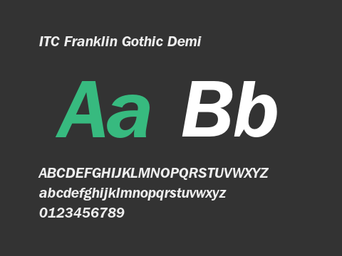 ITC Franklin Gothic Demi