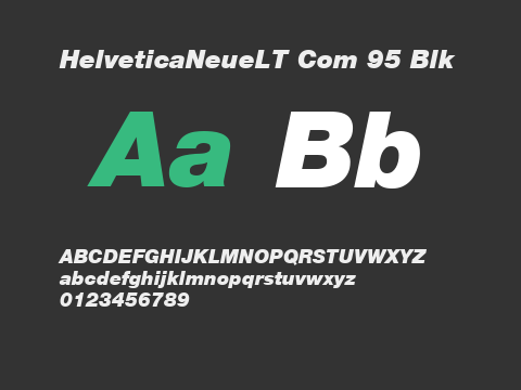 HelveticaNeueLT Com 95 Blk