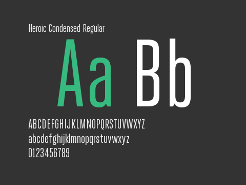 Heroic Condensed Regular