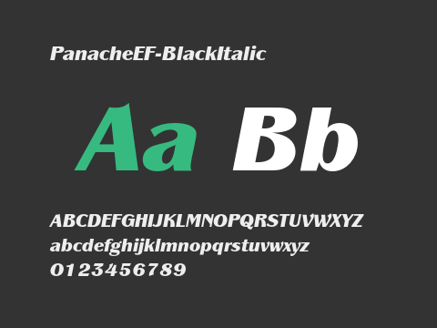 PanacheEF-BlackItalic