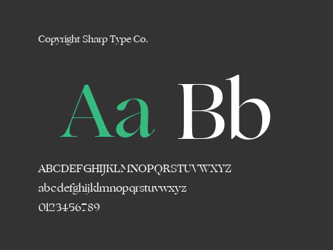 Copyright Sharp Type Co.