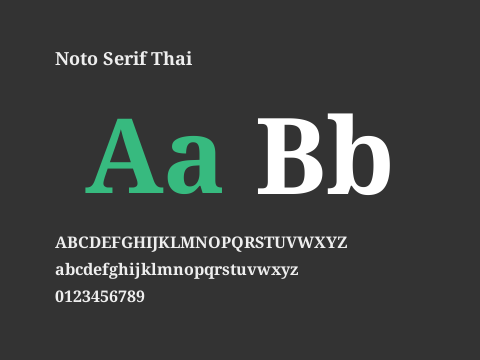 Noto Serif Thai