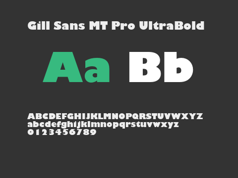 Gill Sans MT Pro UltraBold