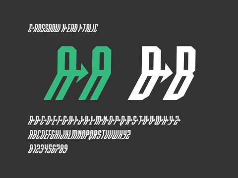 Crossbow Head Italic