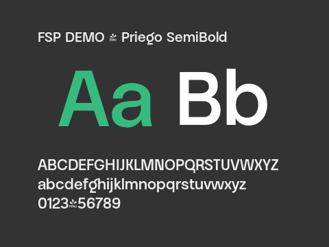 FSP DEMO - Priego SemiBold