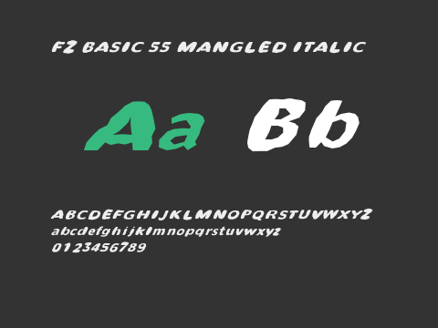 FZ BASIC 55 MANGLED ITALIC