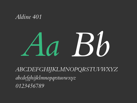 Aldine 401