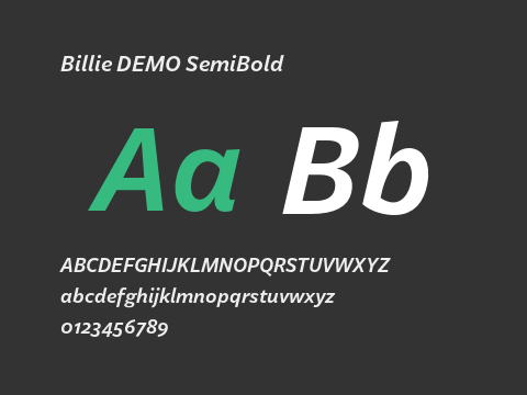 Billie DEMO SemiBold