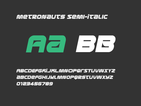 Metronauts Semi-Italic