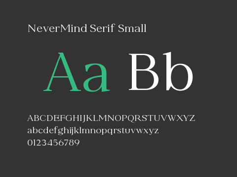 NeverMind Serif Small