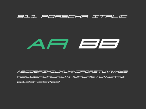 911 Porscha Italic