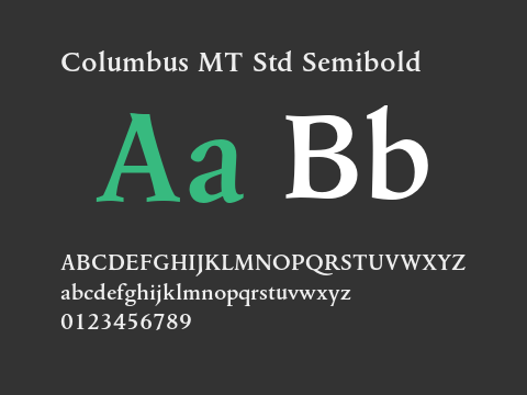 Columbus MT Std Semibold