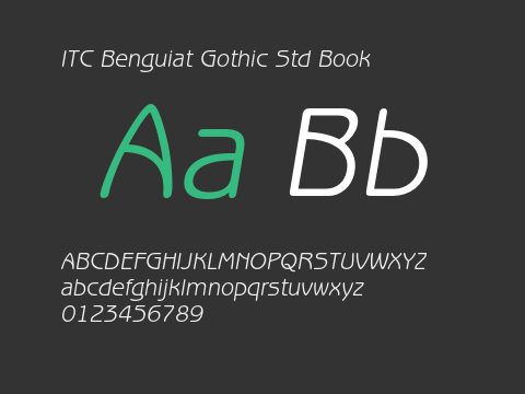 ITC Benguiat Gothic Std Book