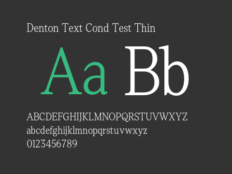 Denton Text Cond Test Thin