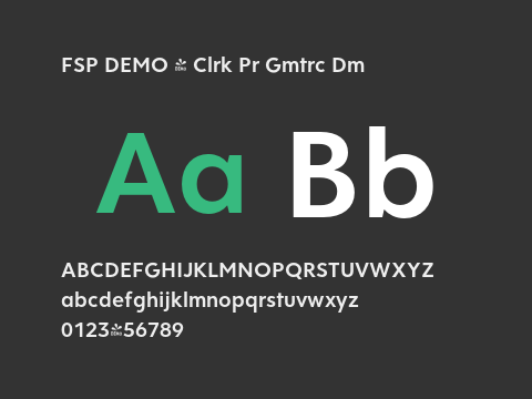 FSP DEMO - Clrk Pr Gmtrc Dm