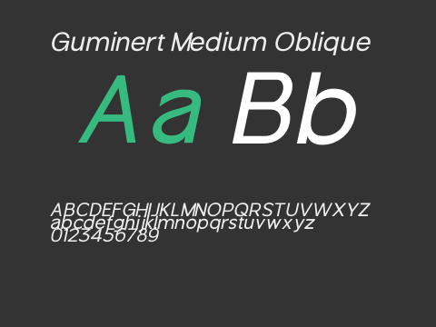 Guminert Medium Oblique