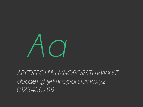 Morgan Thin Italic