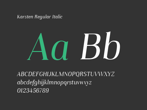 Karsten Regular Italic