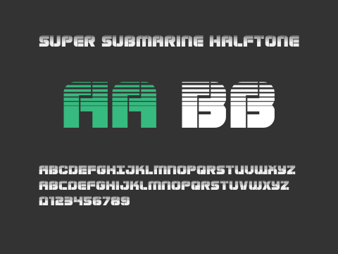 Super Submarine Halftone