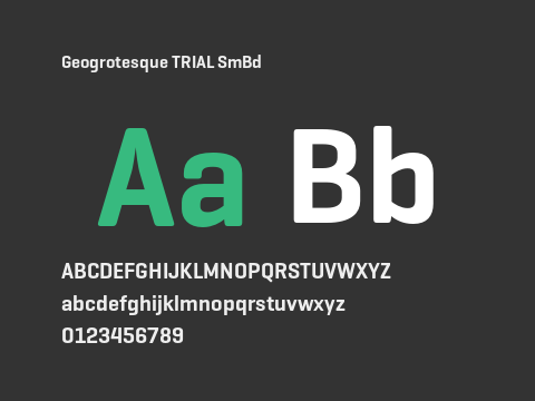 Geogrotesque TRIAL SmBd